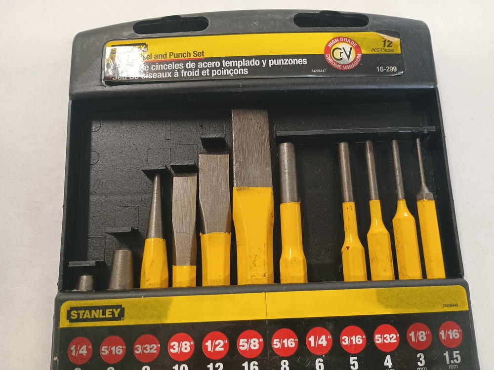 Stanley 16-299 Chisel / Punch Set 1/4" Punch Missing