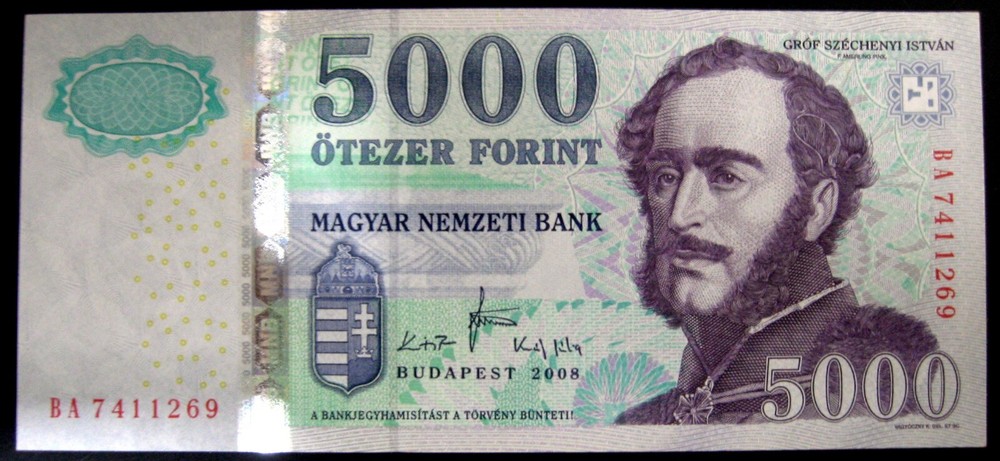 HUNGARY - 5000 FORINT 2008 UNC P 199a