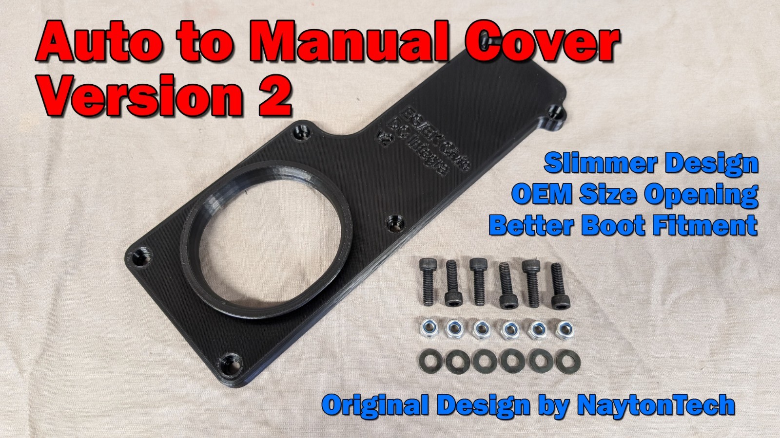 NaytonTech Auto to Manual Conversion v2 Cover for 92-00 Civic, 94-01 Integra
