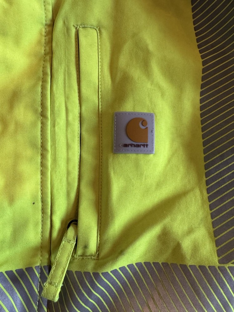 Carhartt High Visibility Reflective Jacket Yellow Black Size L