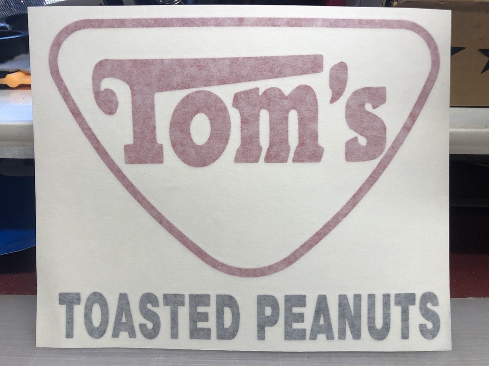 Tom’s Toasted Peanuts Decal -multicolor
