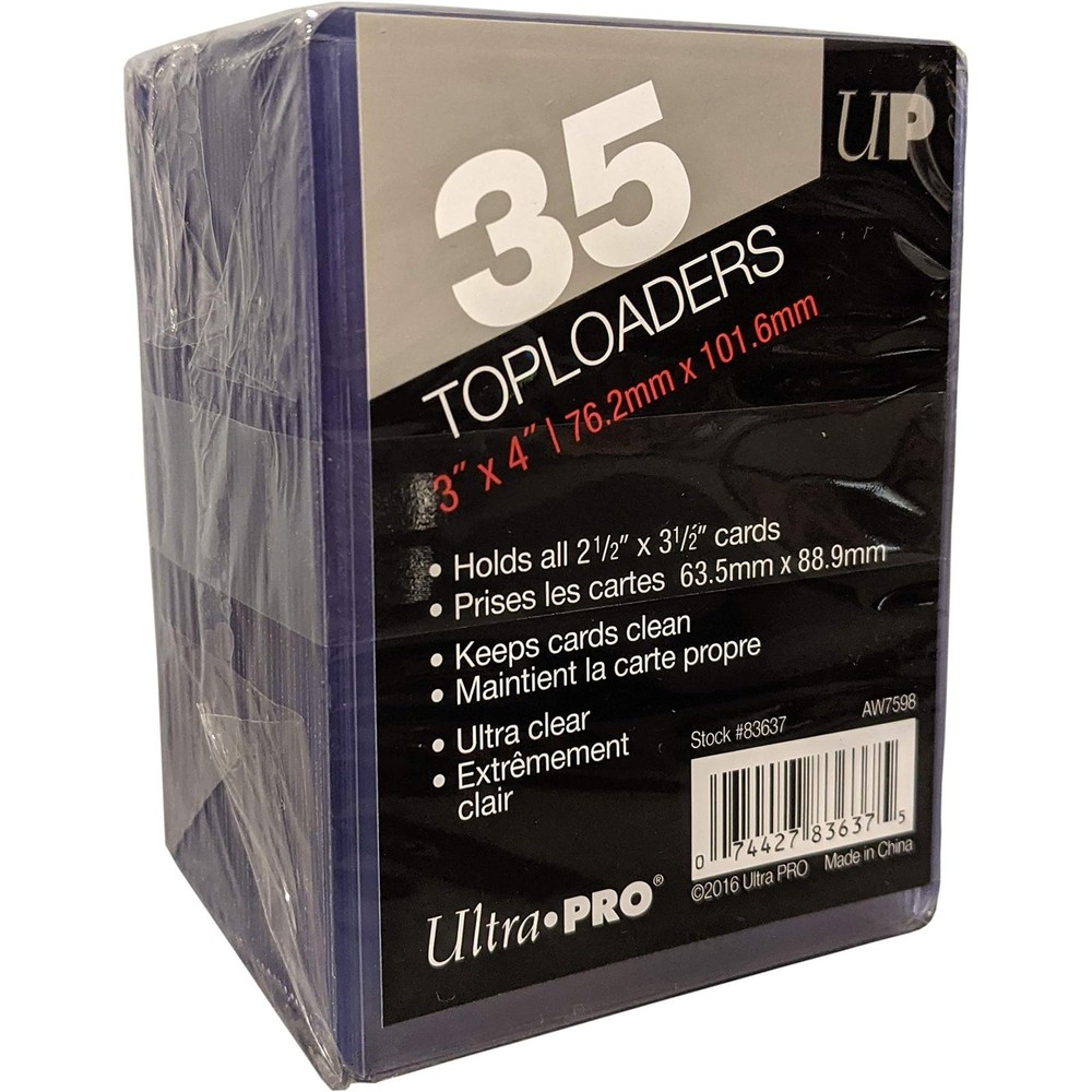 (35) Ultra-PRO 3x4 Regular 35pt Trading Card Toploaders Rigid Cases N4-3