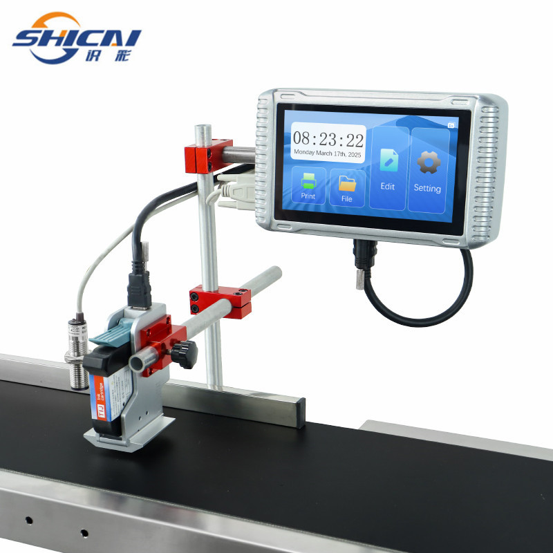 Automatic inkjet printer without conveyor printing expiration date