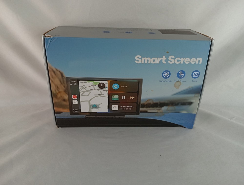 Used Smart Screen Car Play 9" w/ User Manual Voice Control Touch Screen