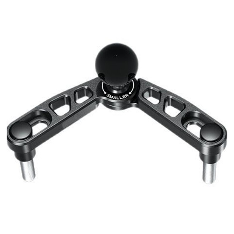 Aluminum Adjustable 25mm Ball Base Mount For Motorcycle Fork Stem Device Holder