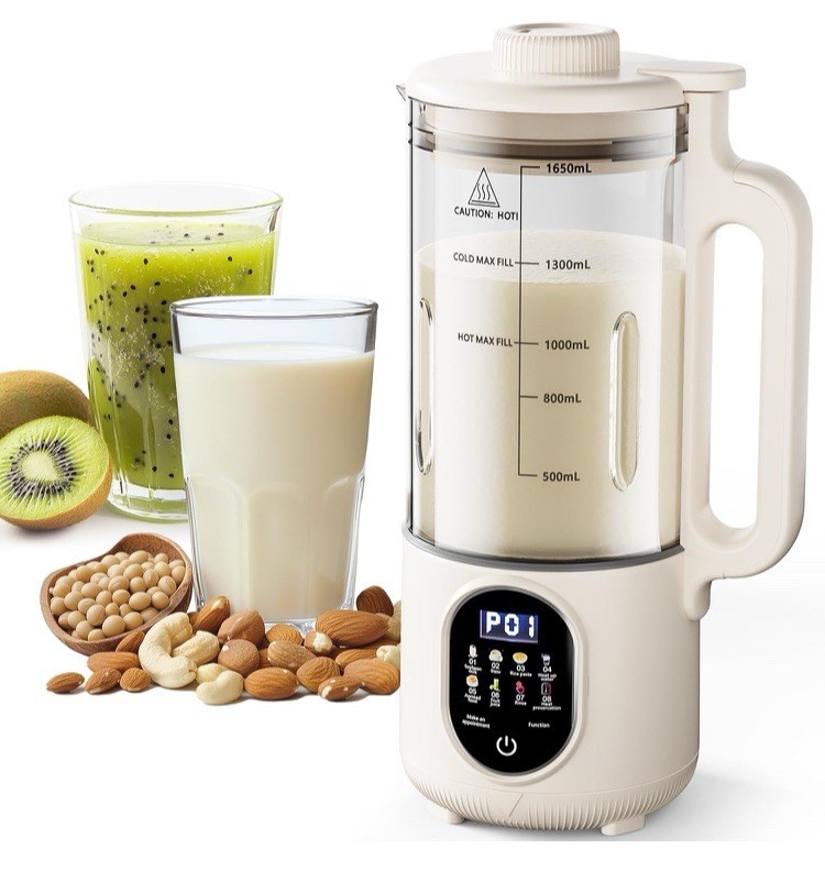 55oz Nut Milk Maker, 10 in 1 Automatic Nut Milk Maker, Almond Milk Machine