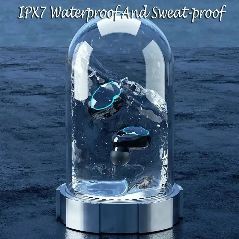 TWS Bluetooth Earbuds Waterproof 5.3 Bluetooth Headset Noise Cancelling Wireless