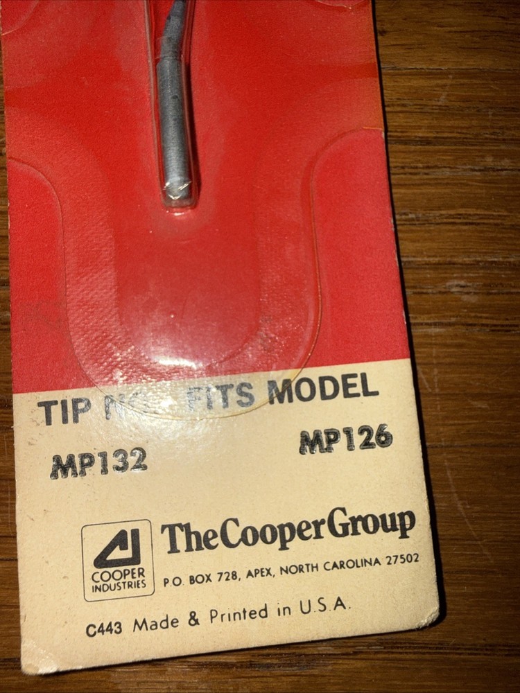 MP132 - weller - Replacement Tip Bent Conical Models WM120/MP126/MP127