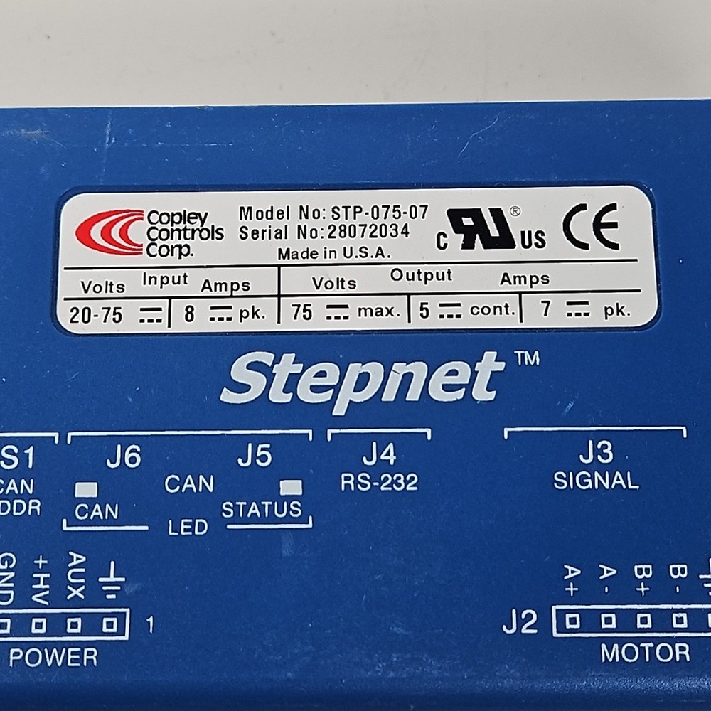 COPLEY CONTROLS STP-075-07 Stepnet Stepper Motor Digital Drive Power Module Unit