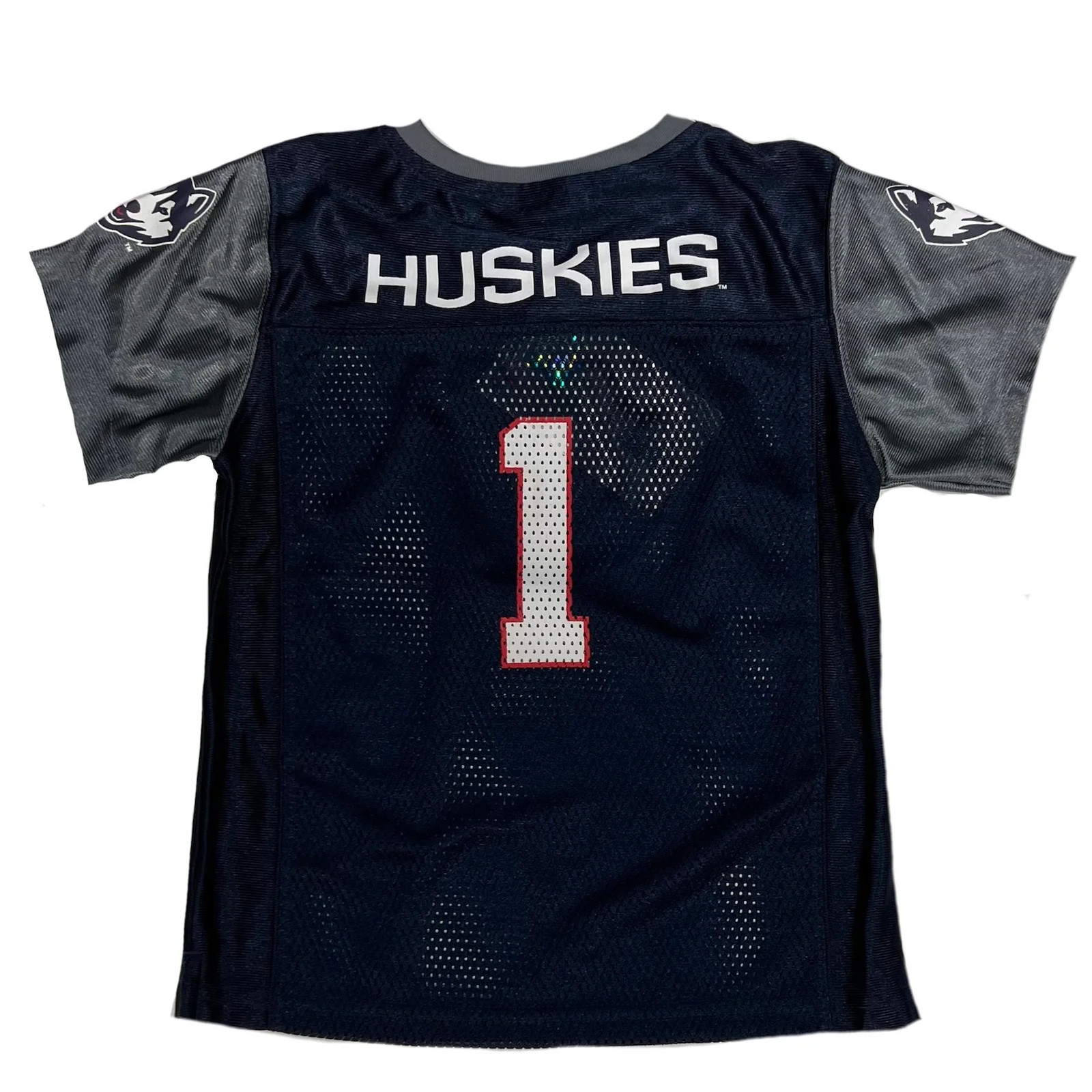 UConn Huskies Toddler Blue Football Jersey by Russell Sports - Sizes 2T-5T