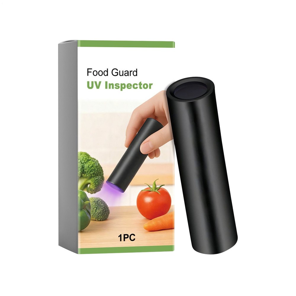 UV Black Light Flashlight Portable UV Flashlight for Vegetables Detector
