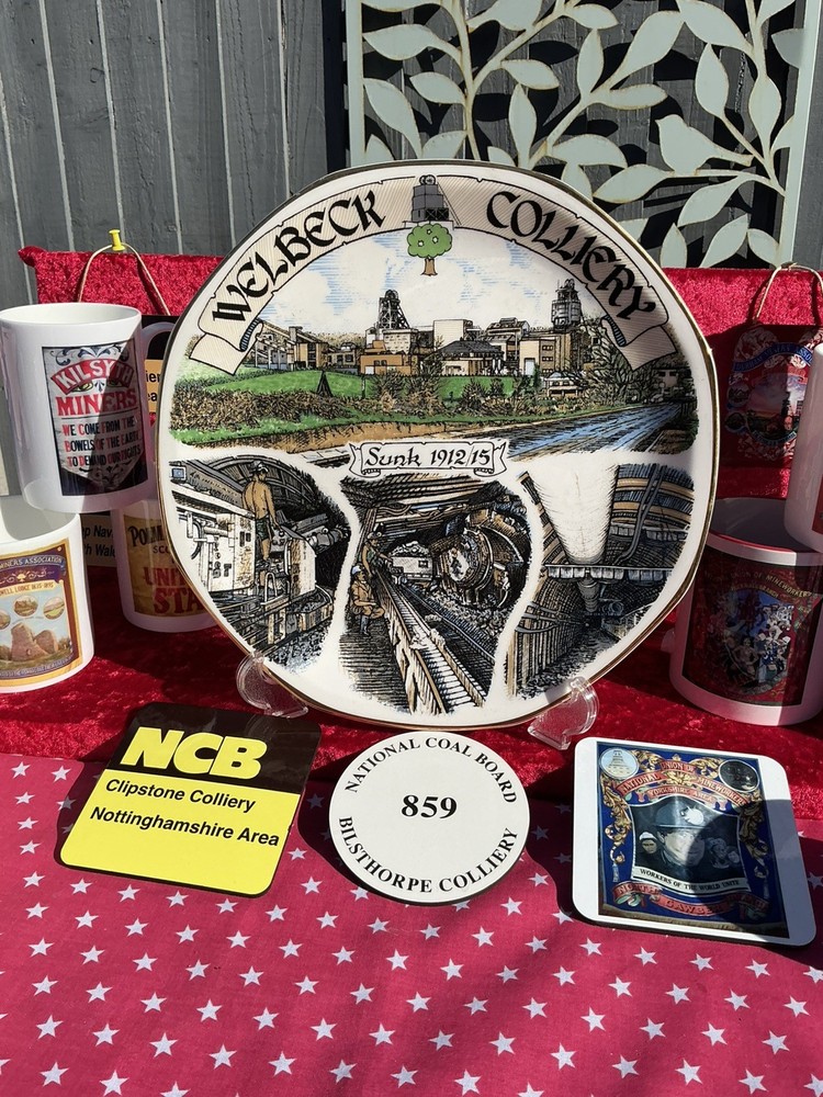 Welbeck Colliery miners plate