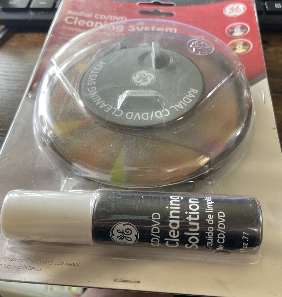 New! GE Radial CD/DVD Cleaning System
