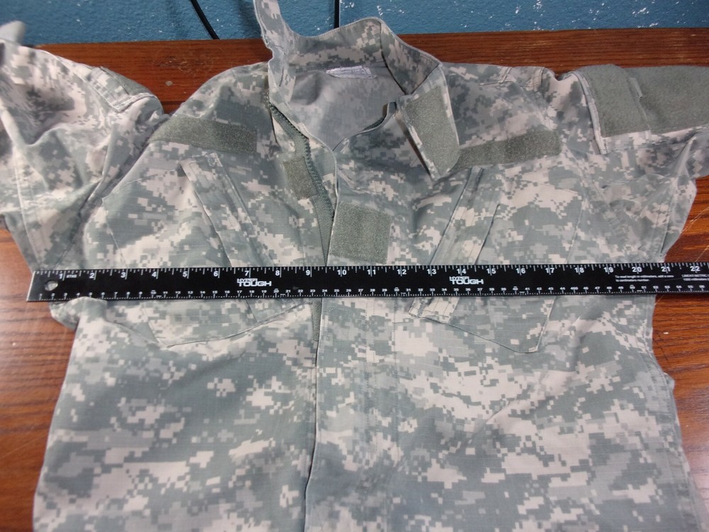 ACU DIGITAL RIPSTOP COMBAT TACTICAL JACKET COAT SIZE EXTRA SMALL LONG