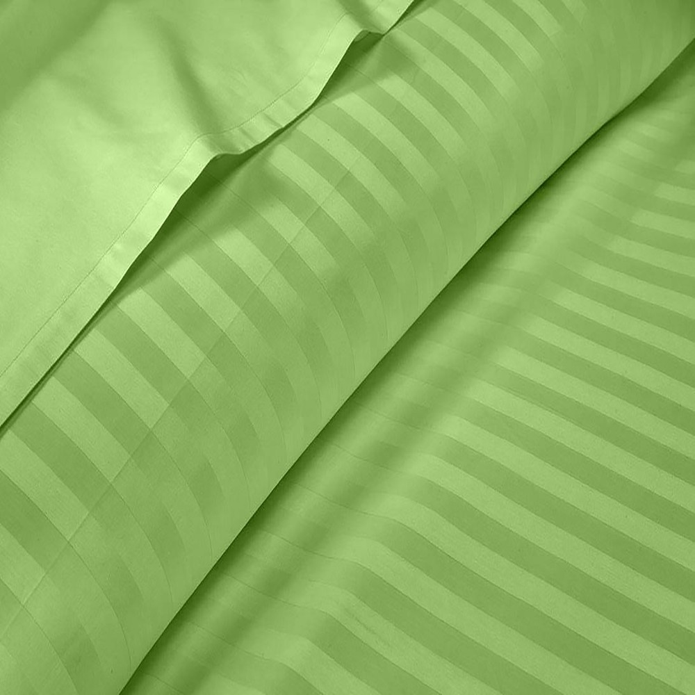 Soft Bedding 1000 - 1200 Thread Count Egyptian Cotton Sage Stripe Select Item