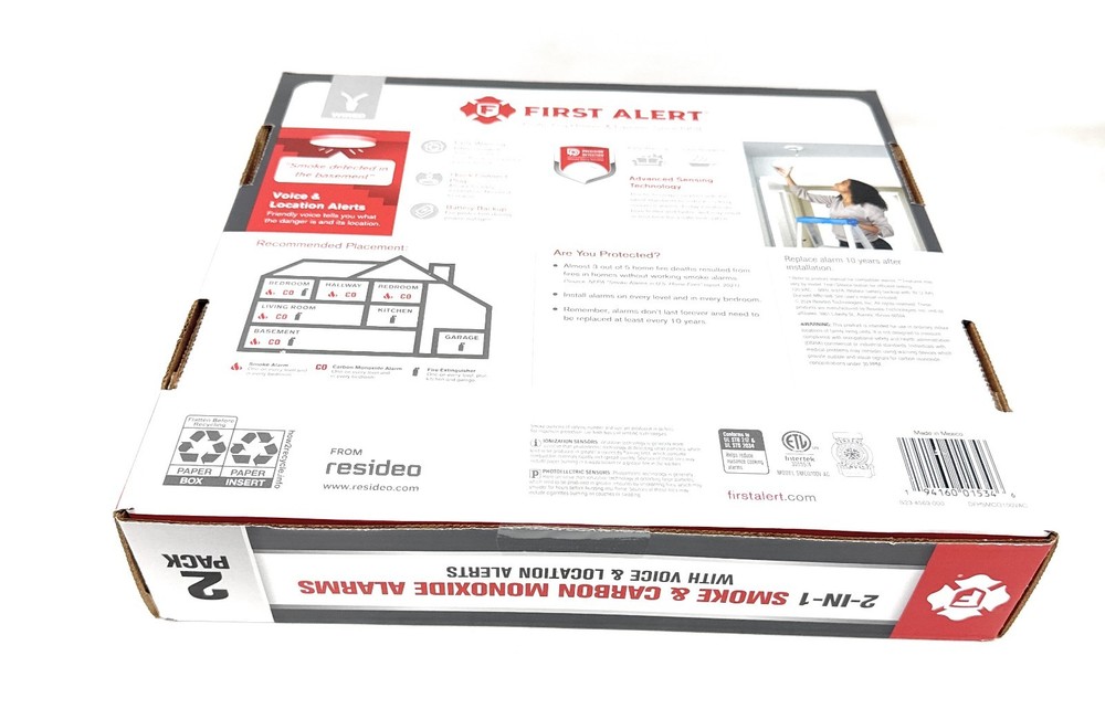 First Alert Hardwired Combo Smoke and CO Alarm