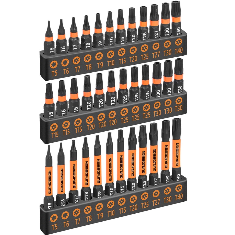 36-Piece Torx Bit Set, Tamper Resistant Star Bits Set,Security Torx Bit Set, T5