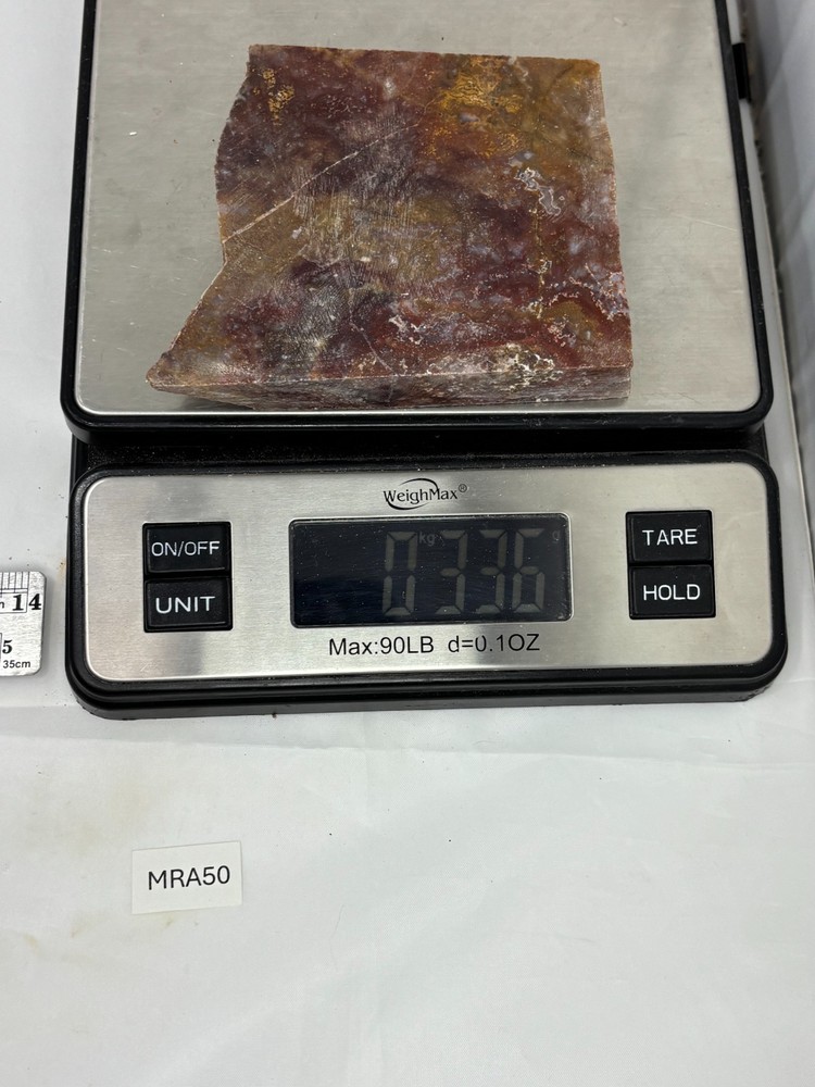 Thick Mexican Red Moss Agate Slab Lapidary Cabbing Combo Ship Avail