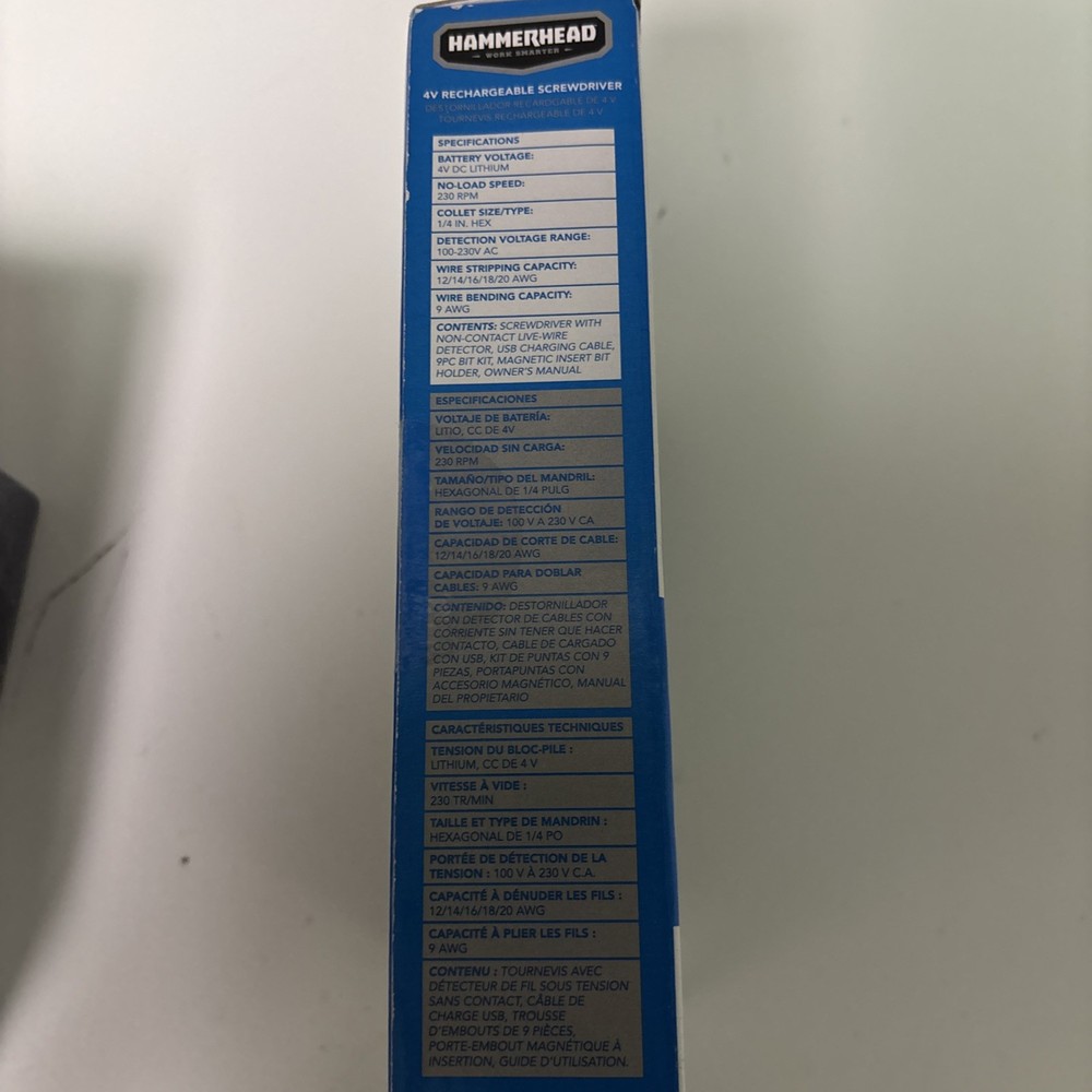 HAMMERHEAD Circuit Sensor 4-volt 1/4-in Cordless Screwdriver
