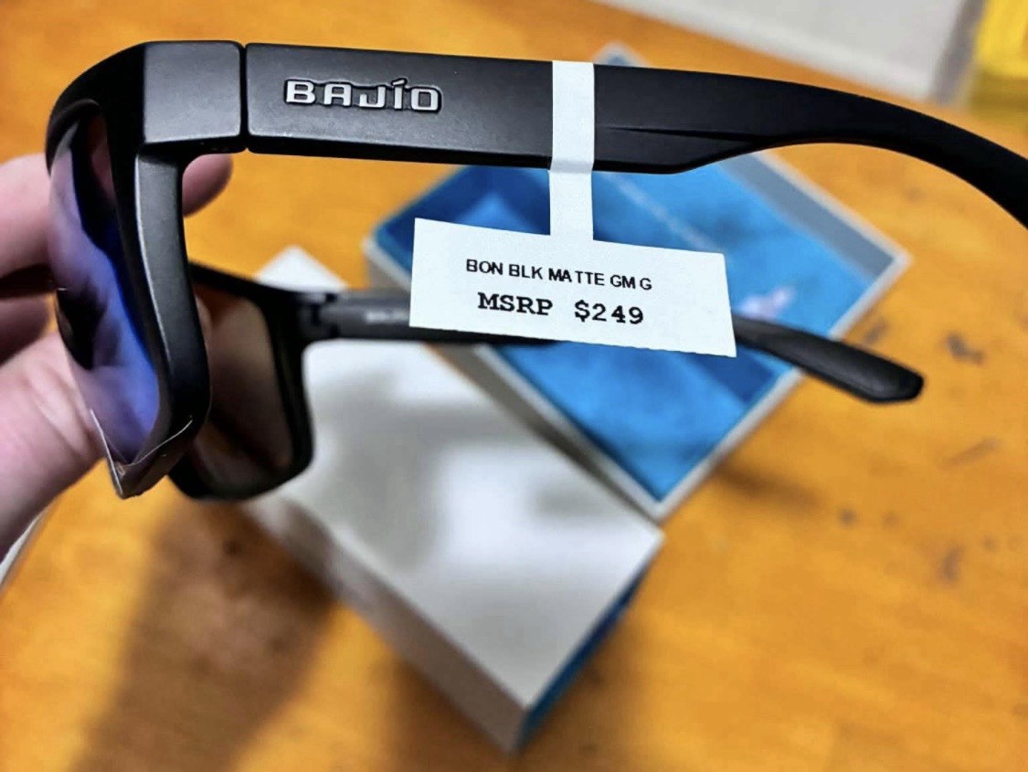 Bajio Boneville Men's Sunglasses Dark Tortoise Matte, Copper Poly