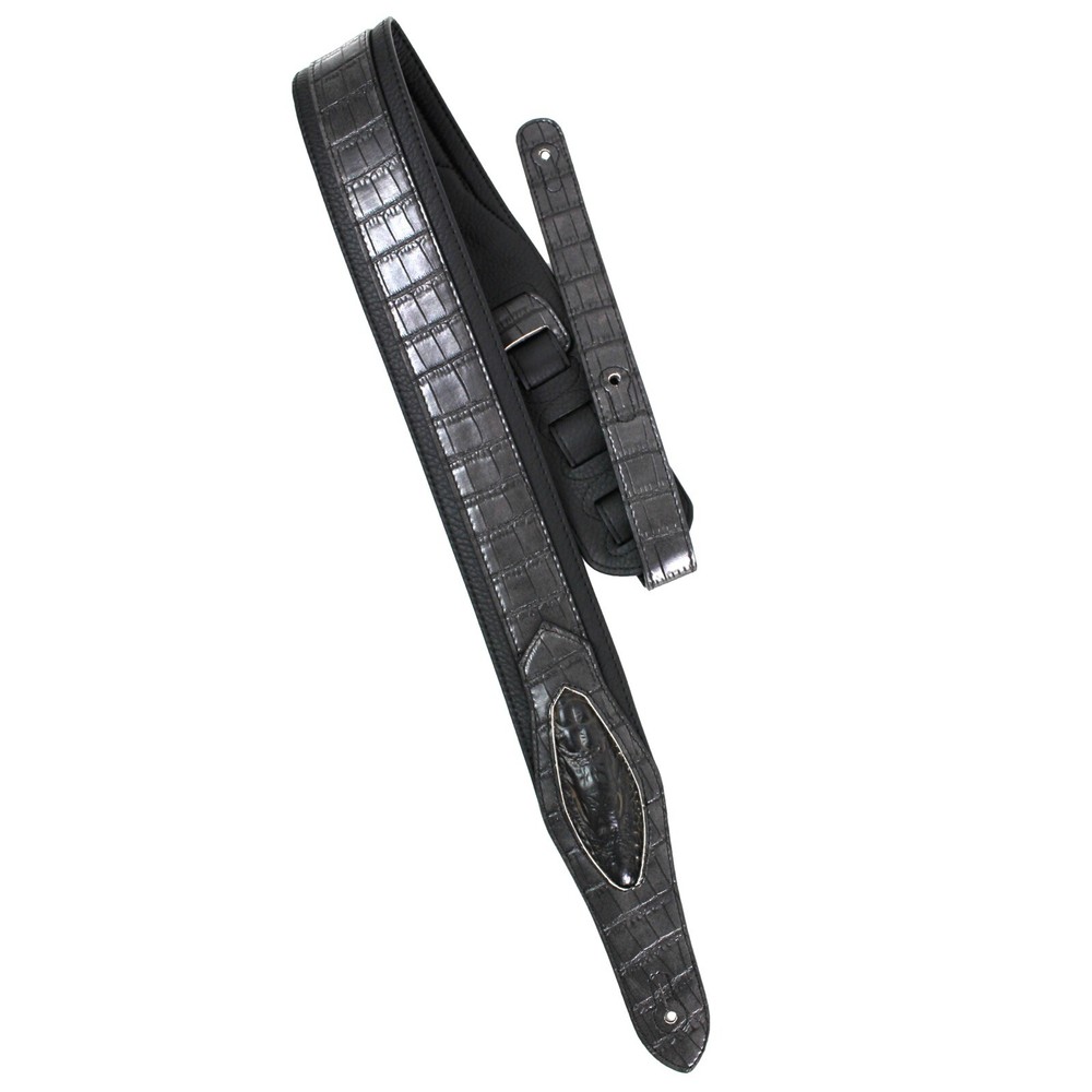 Walker & Williams SF-07 Slate Gray Alligator Pattern Strap with Gator Head