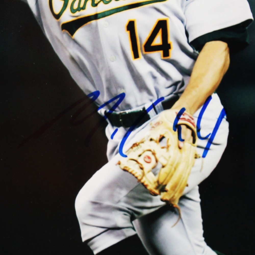 Mark Ellis Signed Jersey Display A's - COA JSA
