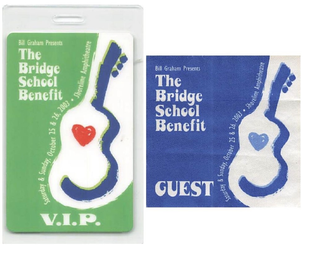 17th Annual Bridge School Benefit Backstage Pass  2003 Bundle 1