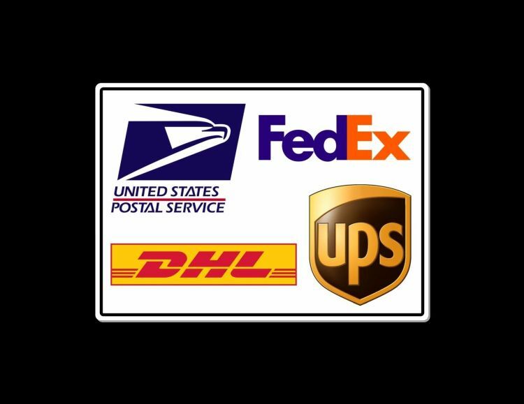 Package Delivery Instructions Sign METAL usps fedex warning MS012