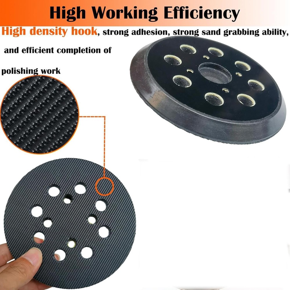 High-Density 5" Hook and Loop Sander Pad Compatible with Ridgid R2600/R2601