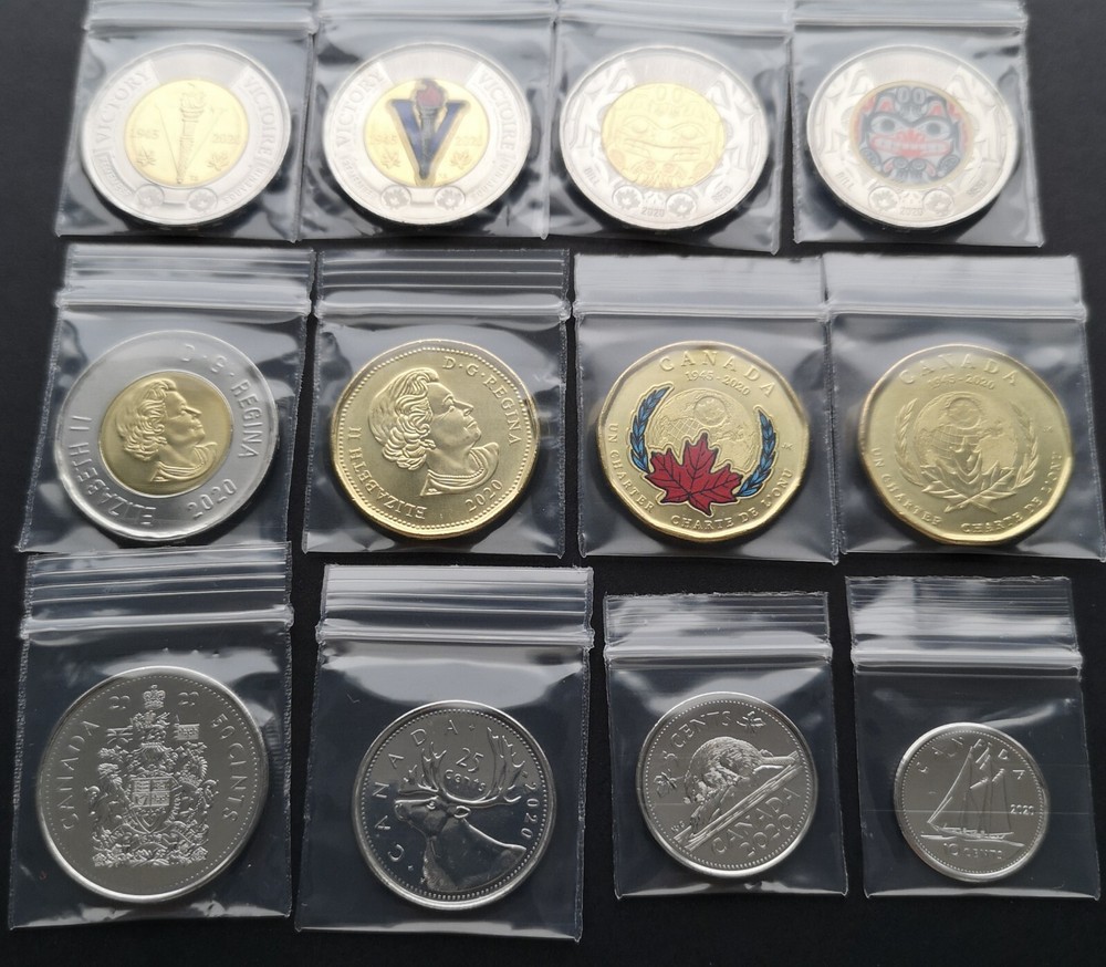 *** CANADA  2020  COMPLETE  UNCIRCULATED  COINS  SET ***