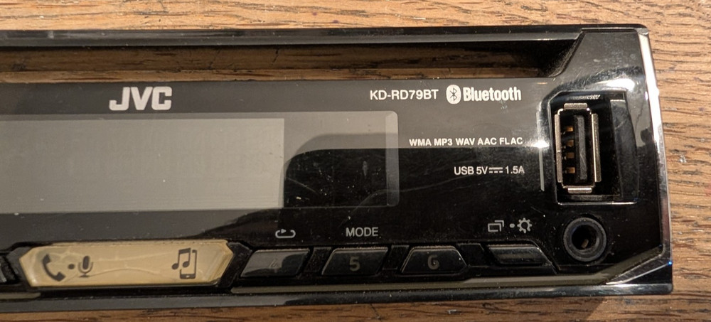 JVC KD-RD79BT FACEPLATE ONLY