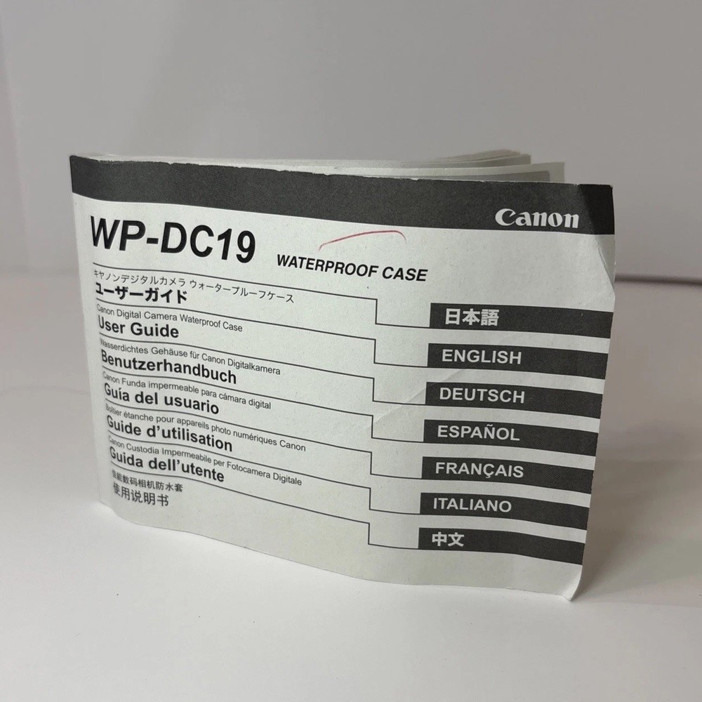 Canon WP-DC19 Digital Camera Waterproof Case For Powershot SD950IS - dated 2007