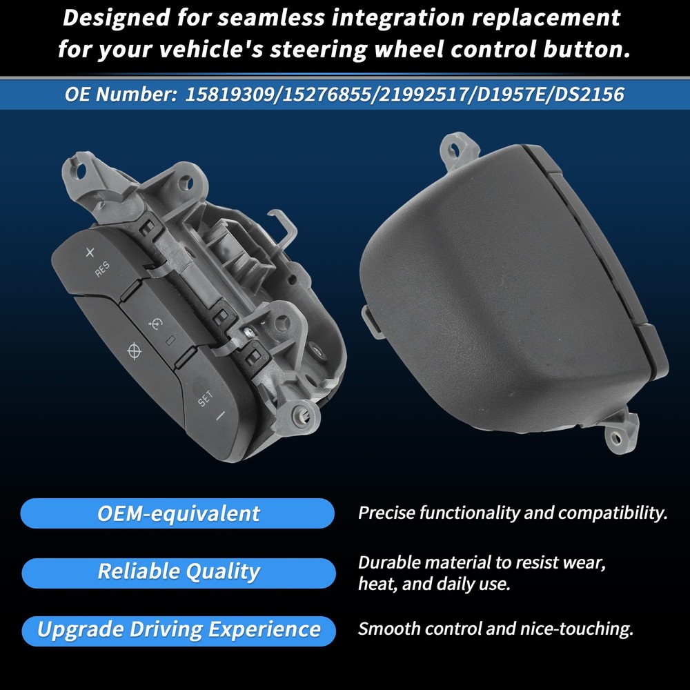 Steering Wheel Cruise Control Switch Button Left Side for Chevrolet Silverado