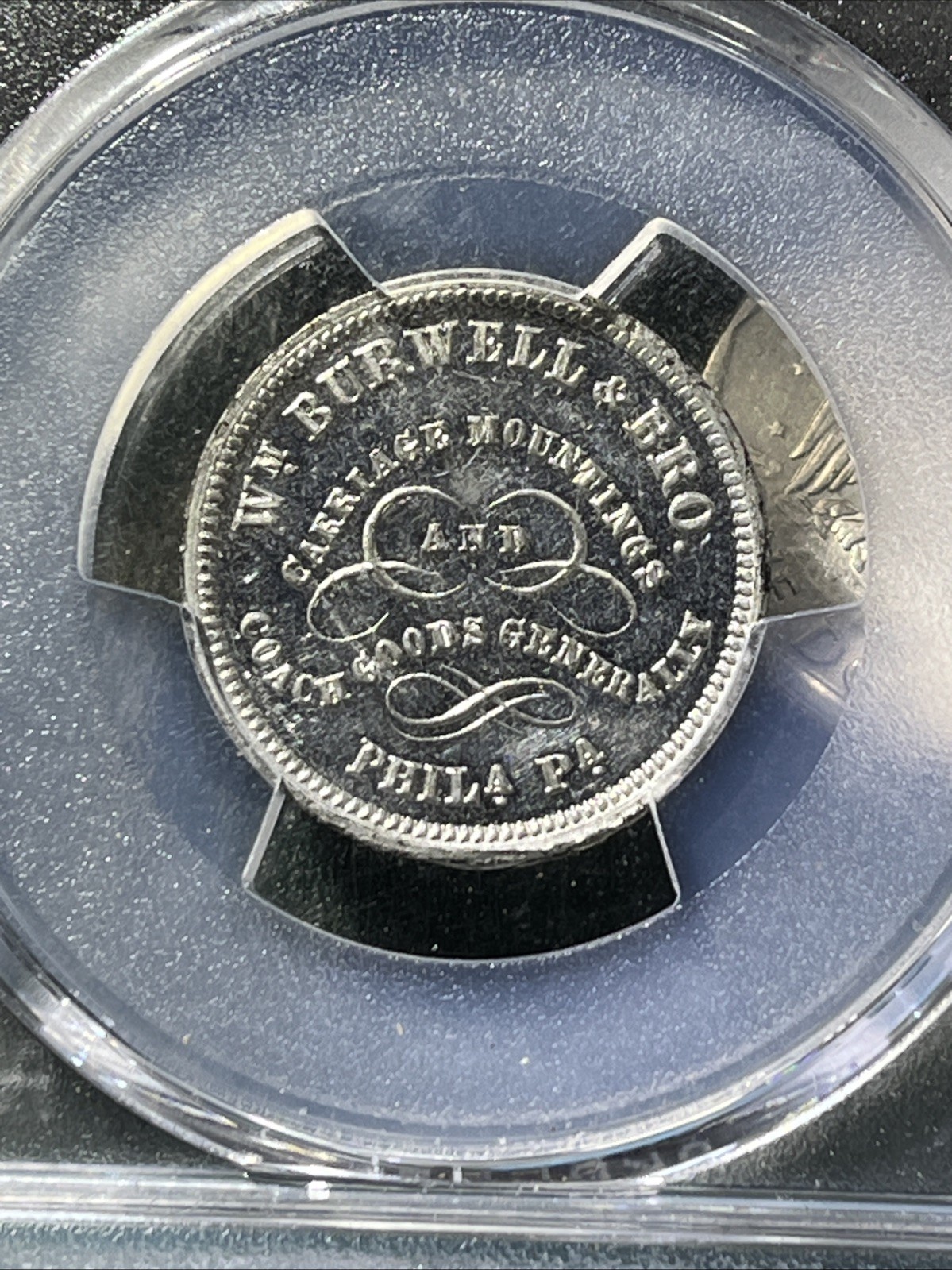 1876 Philadelphia PA Merchant Token Wm. Burwell & Co. Pa-Ph-856 MS63 PCGS