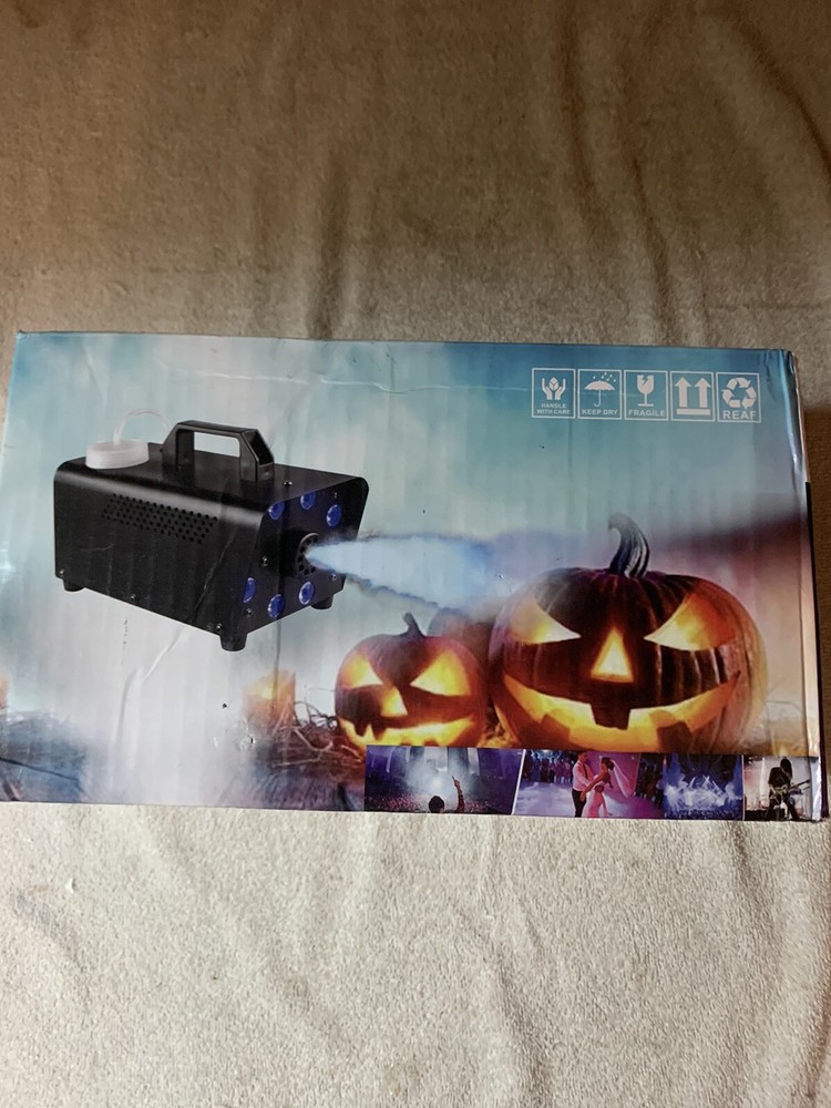 Itshiny Fog Machine Colorful LED Lights Strobe Effect Wireless Remote Continuous