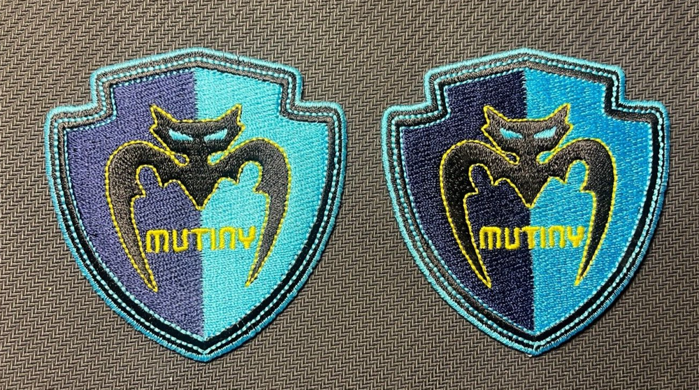 Mutiny patch mutiny patch tampa bay mls mutiny patch soccer iron or sew on 2 pc