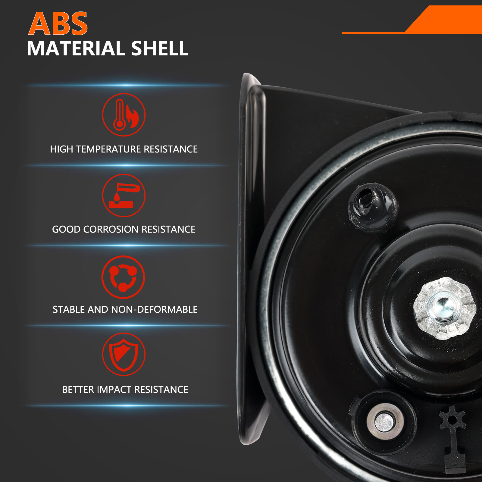 2Pcs Snail Horn 110db Loud Dual Tone For Chevrolet Aveo Captiva Cruze Malibu 🏅