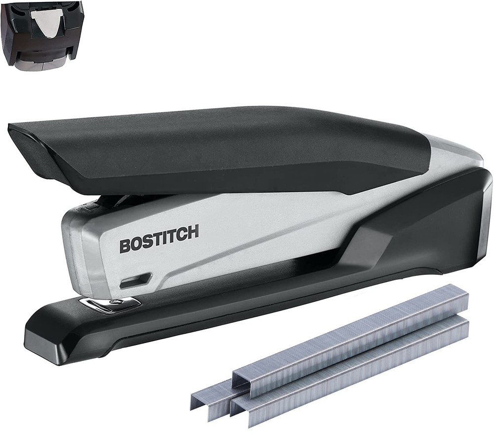 Bostitch Easy Squeeze Stapler Gray 20 Sheets Capacity Ergonomic Design Jam Free