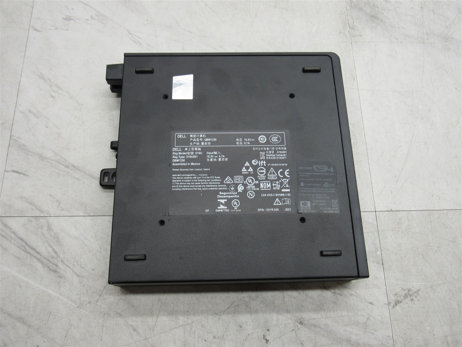 Dell Pro Micro Plus QBM1250 Desktop Intel Ultra 5 235 16GB DDR5 RAM With Adapter