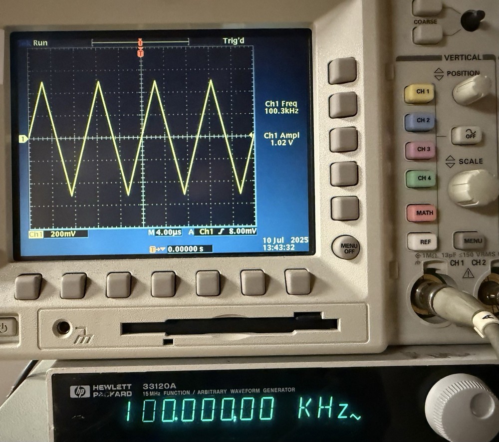 HP / Agilent 33120A 15MHz Arbitrary Waveform Generator Tested