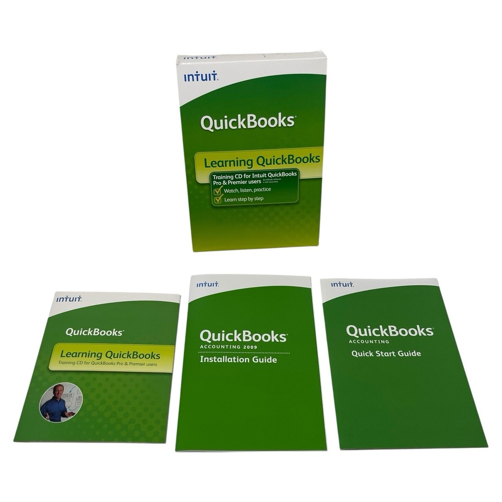 Intuit Learning QuickBooks Pro Premier 2009 Accounting Software CD For Windows