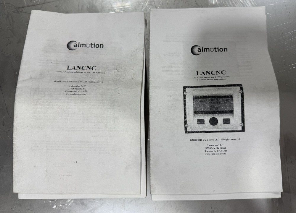 Calmotion LANCNC Network Data Server Controller with Control Display