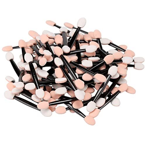 30 Pack Disposable Eyeshadow Brush, Double Ended Sponge Eye Shadow Applicator