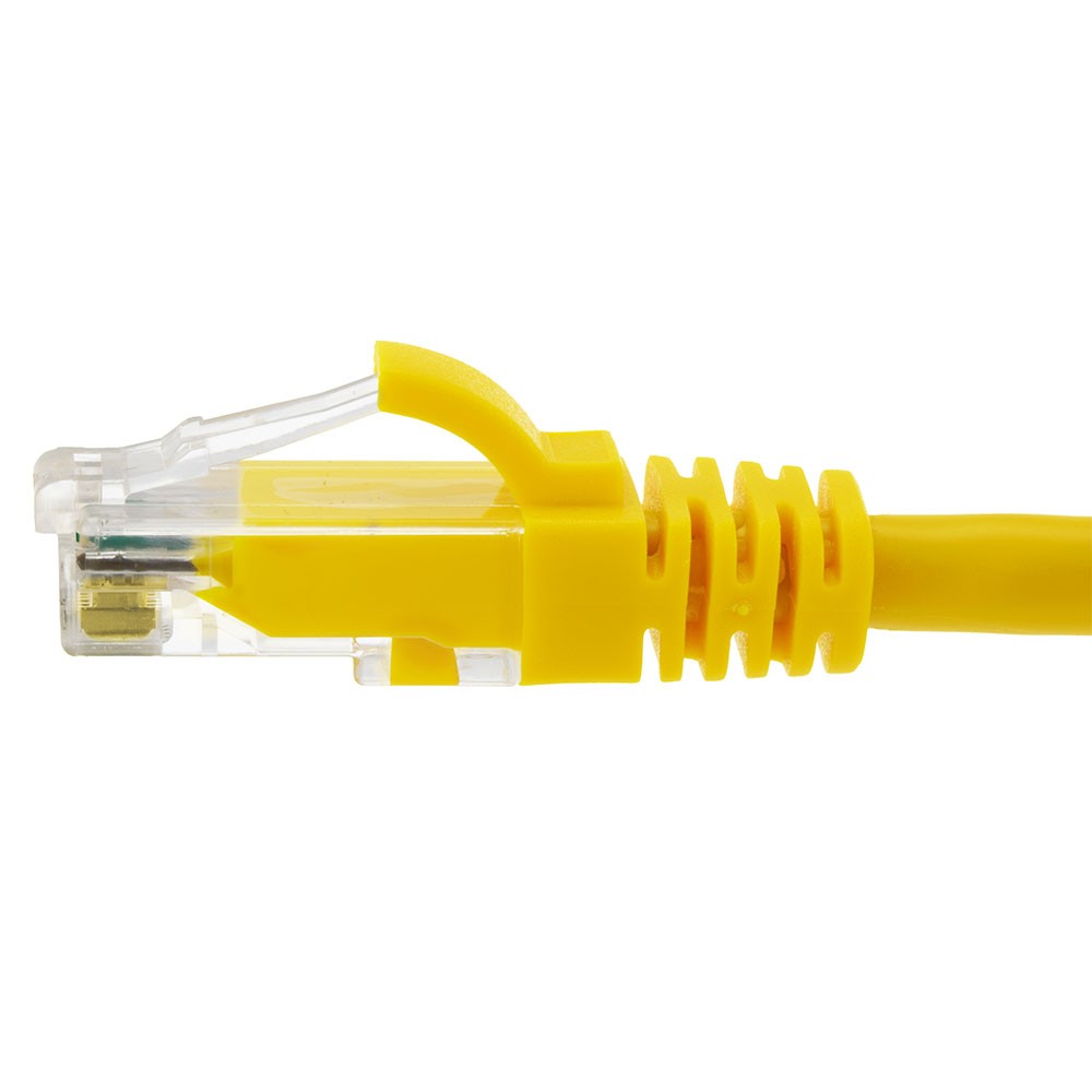 Ethernet Patch Cable CAT6A, UTP, 24AWG, 1 Ft, 10 pack, Yellow