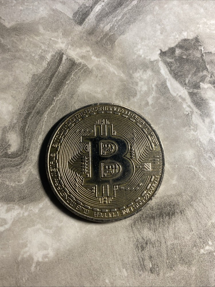 Coin - Silver Commemorative Bitcoin - Unsealed - Free Postage