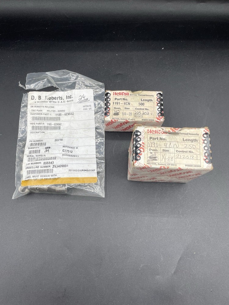 Heli-Coil Screw Thread Inserts Combo Assortment