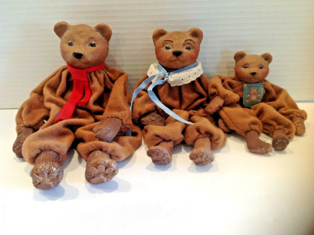 THE THREE BEARS FIGURINES