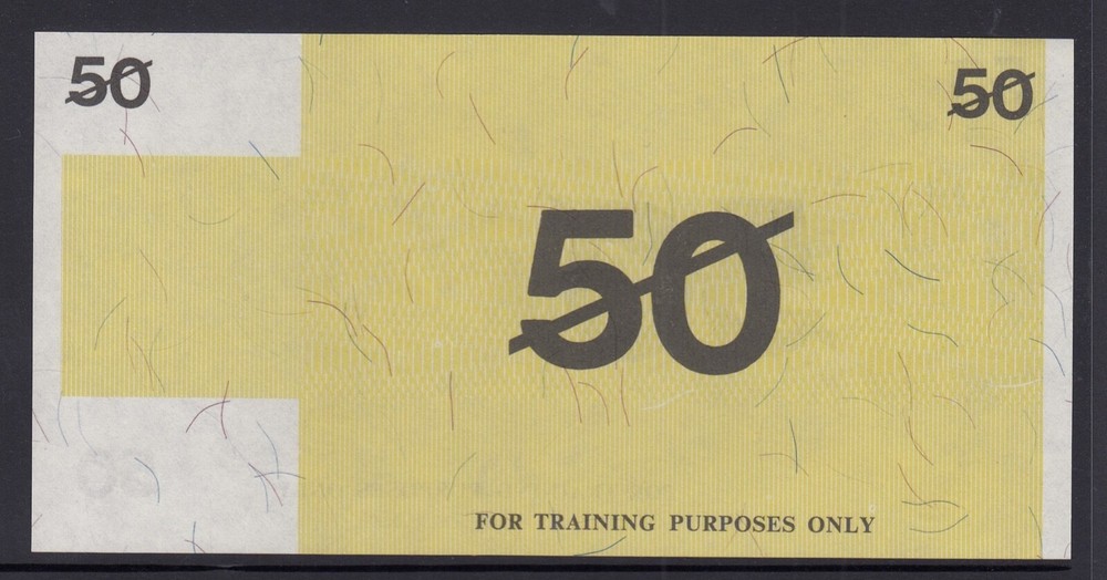 Australia $50.00 Post Office Training School / RBA Training Note - per scan UNC