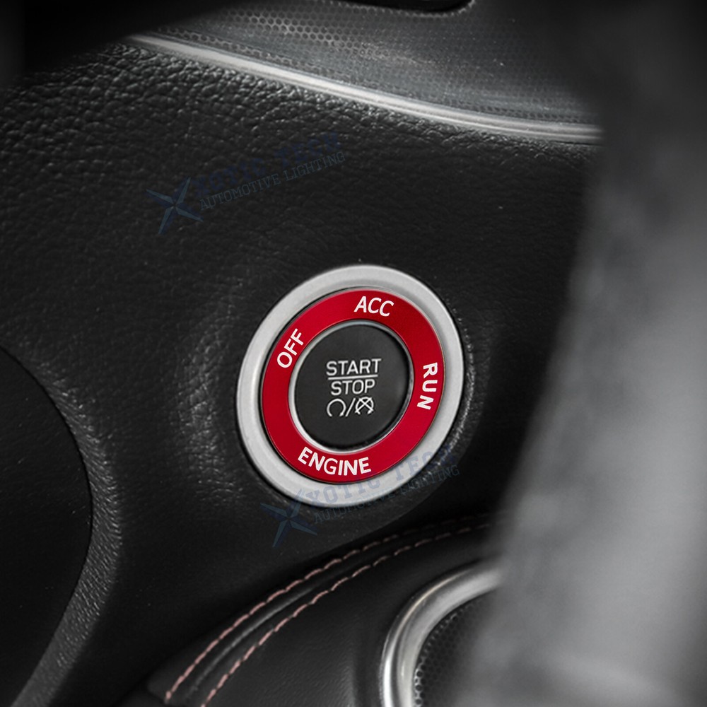 Engine Start Stop Button Cover Trim Ring For Dodge Charger Challenger Durango