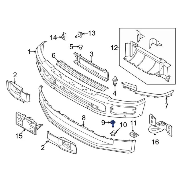 Genuine Ford Mount Bracket Bolt W790492S900